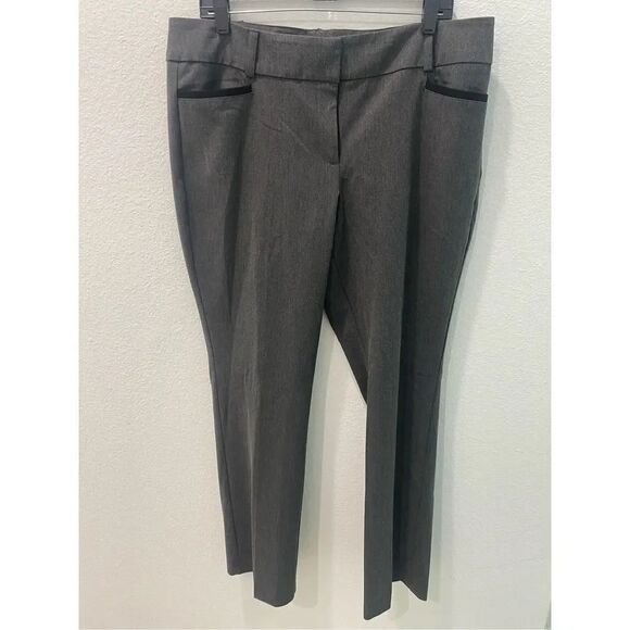 7th Avenue Gray Straight Modern Fit Pants Size 14 - Picture 1 of 9
